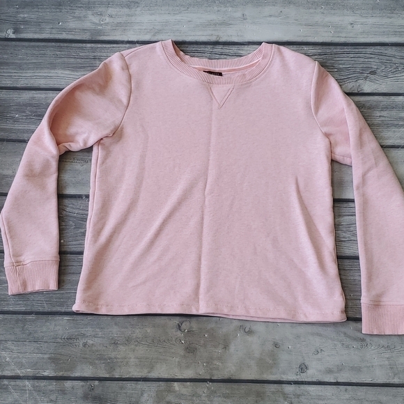 Talbots Tops - Talbots Petite Pink Heathered Sweatshirt Size Sm